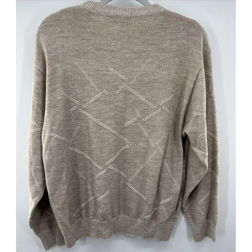Bachrach Knit Sweater‎ Vintage Y2K 90's Men's Size Large Wool Blend
